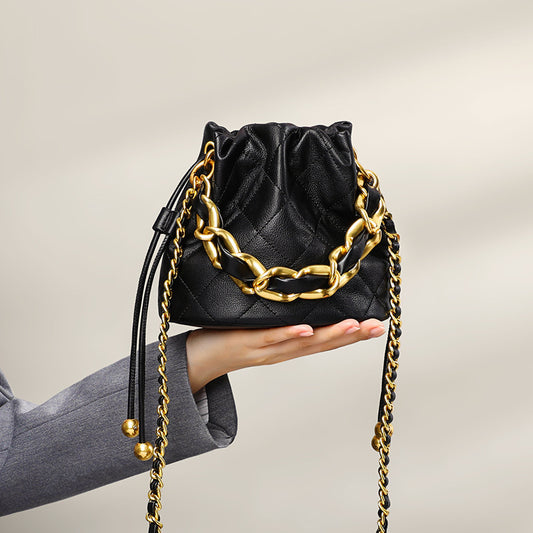 Fashion Crossbody Bucket Mini Portable Shoulder Leather Women Bag - Dana Fashion