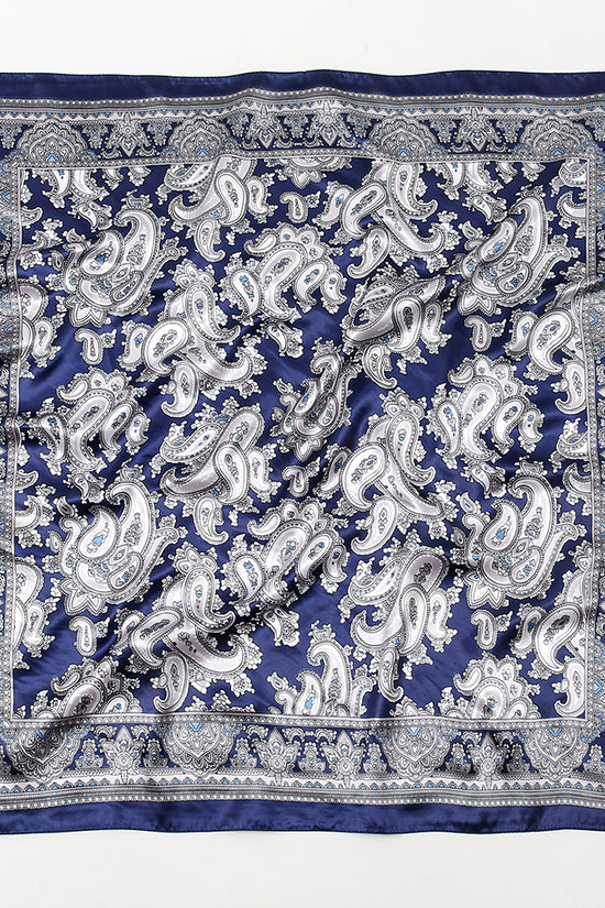 Paisley Printed 90 Square Scarf Retro Fashion Shawl