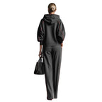 Loose-fitting Casual Long-sleeve Hoodie With Matching Casual Pants