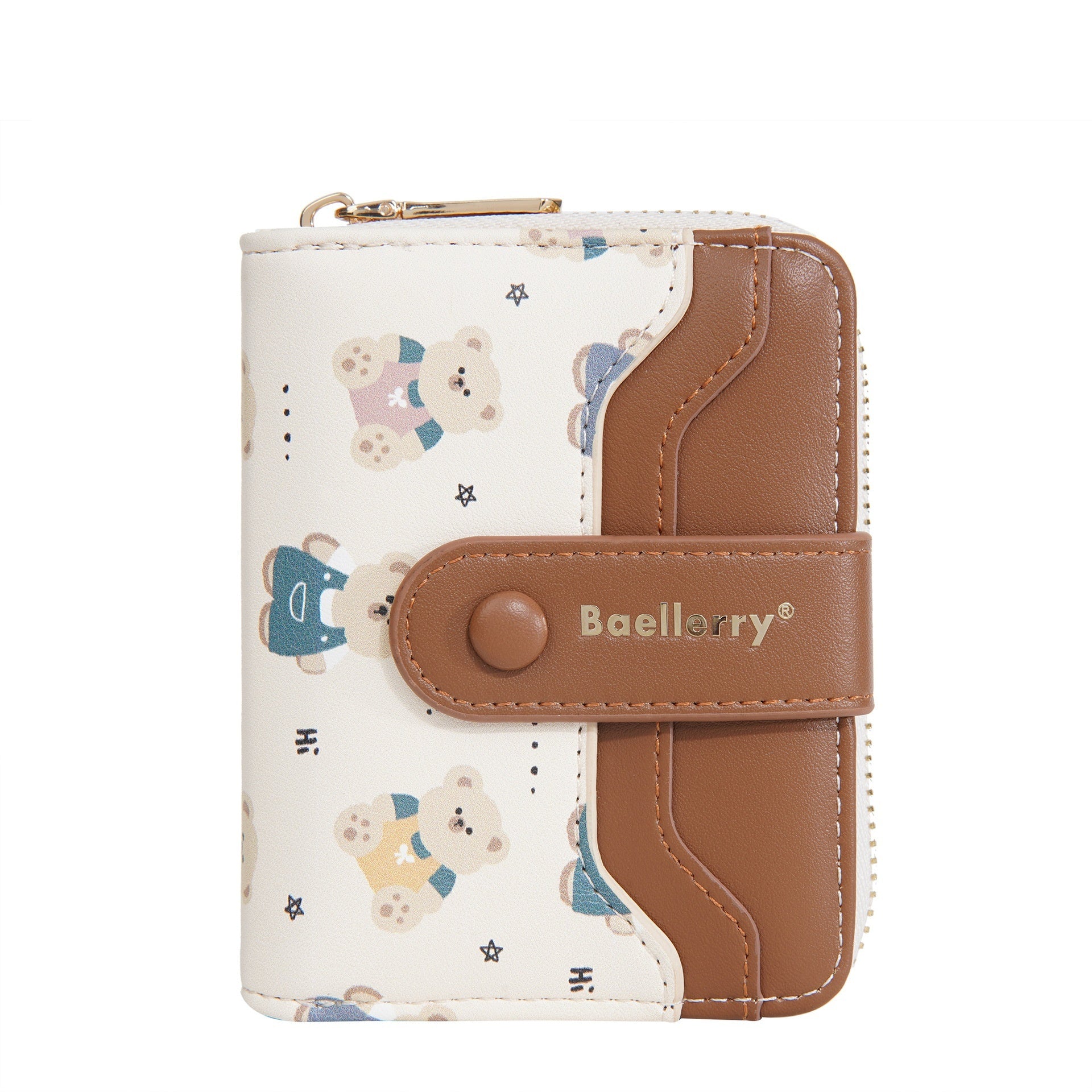 Short Little Bear Cartoon Printed Women's Wallet - Dana Fashion