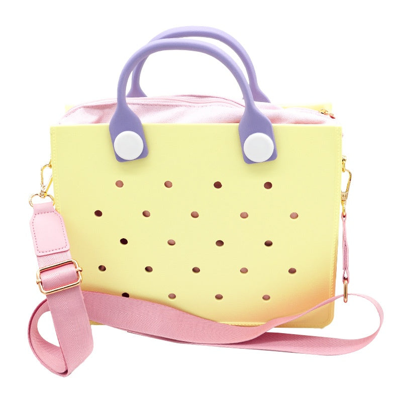 Waterproof EVA Handbag Punching Women's Tote Bags With Shoulder Strap For Women Hand Tote Bag Beach Bag - Dana Fashion