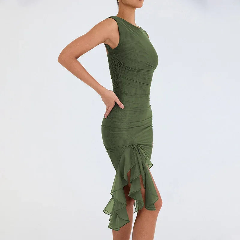 Summer Slim Skinny Sleeveless Dress For Women Fashion Party Club Dresses - DanaFashionstore
