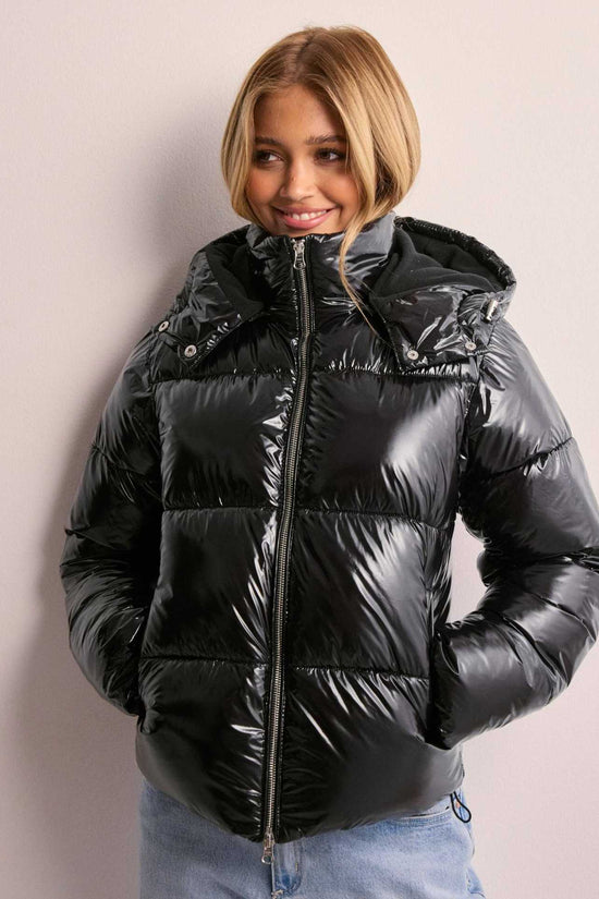 Women's Clothing Graceful Stand Collar Hooded Cotton Jacket