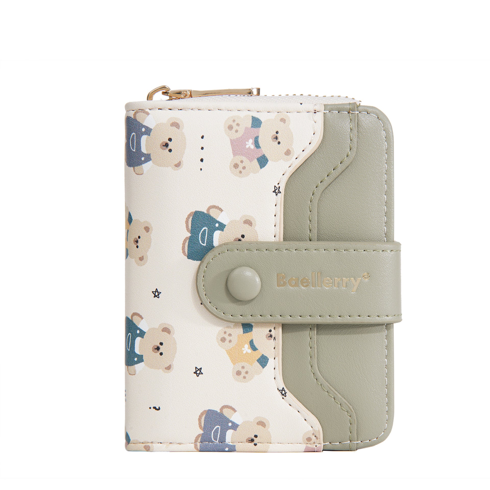 Short Little Bear Cartoon Printed Women's Wallet - Dana Fashion