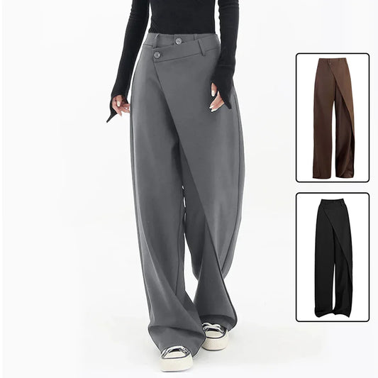 Irregular Wide-leg Pants Ins Fashion Loose Trousers Women's Clothing - DanaFashionstore