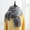Women's Sweet Tassel Shawl Warm Cashmere Scarf - DanaFashionstore