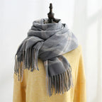 Women's Sweet Tassel Shawl Warm Cashmere Scarf - DanaFashionstore