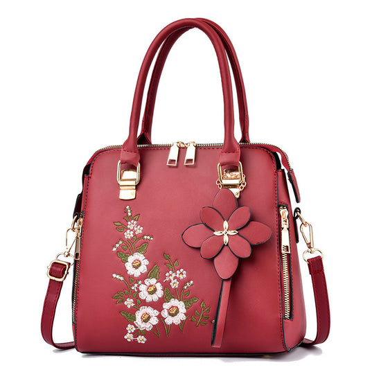 Fashion Flowers Embroidered Handbag Women Shoulder Messenger Bags - Dana Fashion