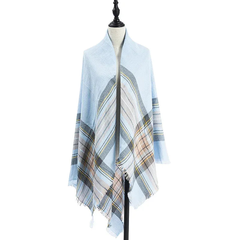 Women's Cashmere-like Plus-sized Double-sided Qicaigei Scarf Shawl - DanaFashionstore