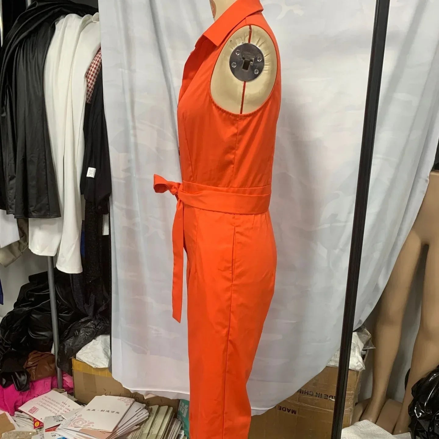 Blouse Collar Wide Leg Jumpsuit 2026 - Solid Color Professional Jumpsuit - DanaFashionstore