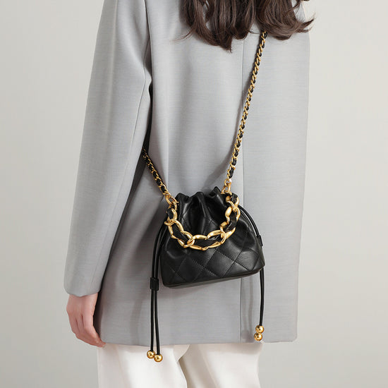 Fashion Crossbody Bucket Mini Portable Shoulder Leather Women Bag - Dana Fashion