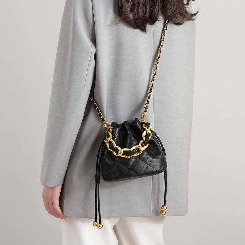 Fashion Crossbody Bucket Mini Portable Shoulder Leather Women Bag - Dana Fashion