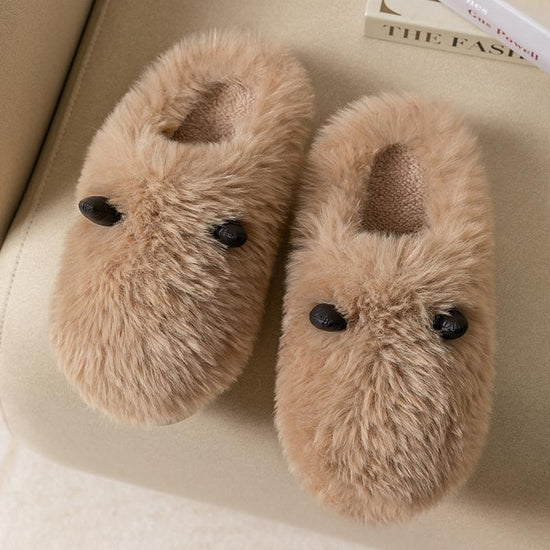 Warm Home Thick Soled Woolen Slippers