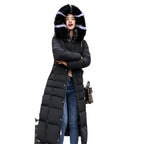 Slim-Fit Over-Knee Padded Cotton Coat 2026 - Long Winter Jacket - DanaFashionstore