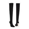 Super High Heel Plus Size Leopard Print Over-the-knee Women's Boots - DanaFashionstore