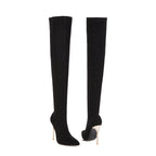 Super High Heel Plus Size Leopard Print Over-the-knee Women's Boots - DanaFashionstore