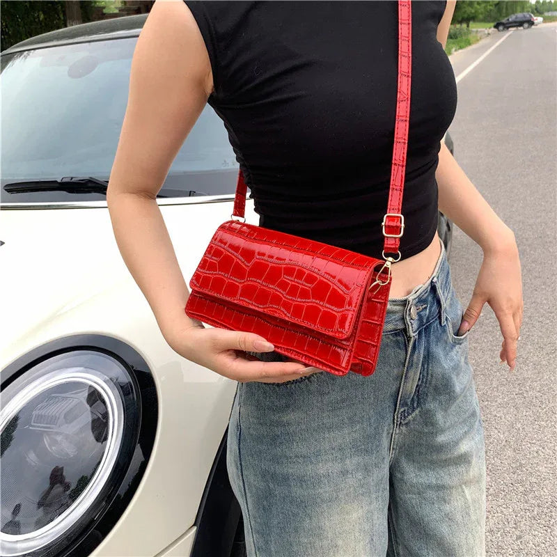 Portable Shoulder Messenger Bag Horizontal Square - DanaFashionstore