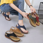 Summer Shoes Roman Retro Style Clip Toe Sandals Women Ankle Buckle Shoes - DanaFashionstore
