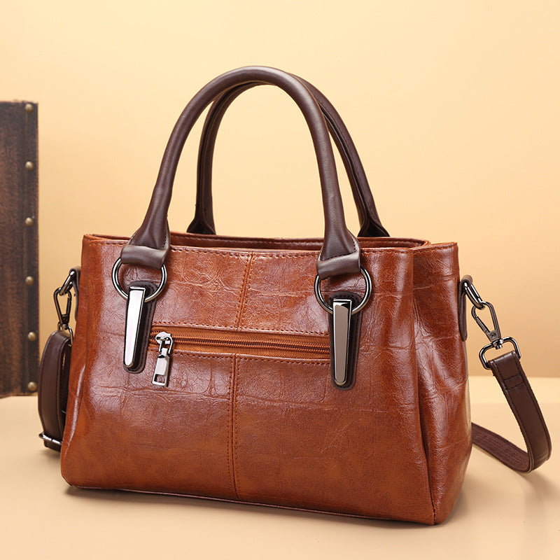 New Retro Contrasting Color Large Capacity Bag - Dana Fashion