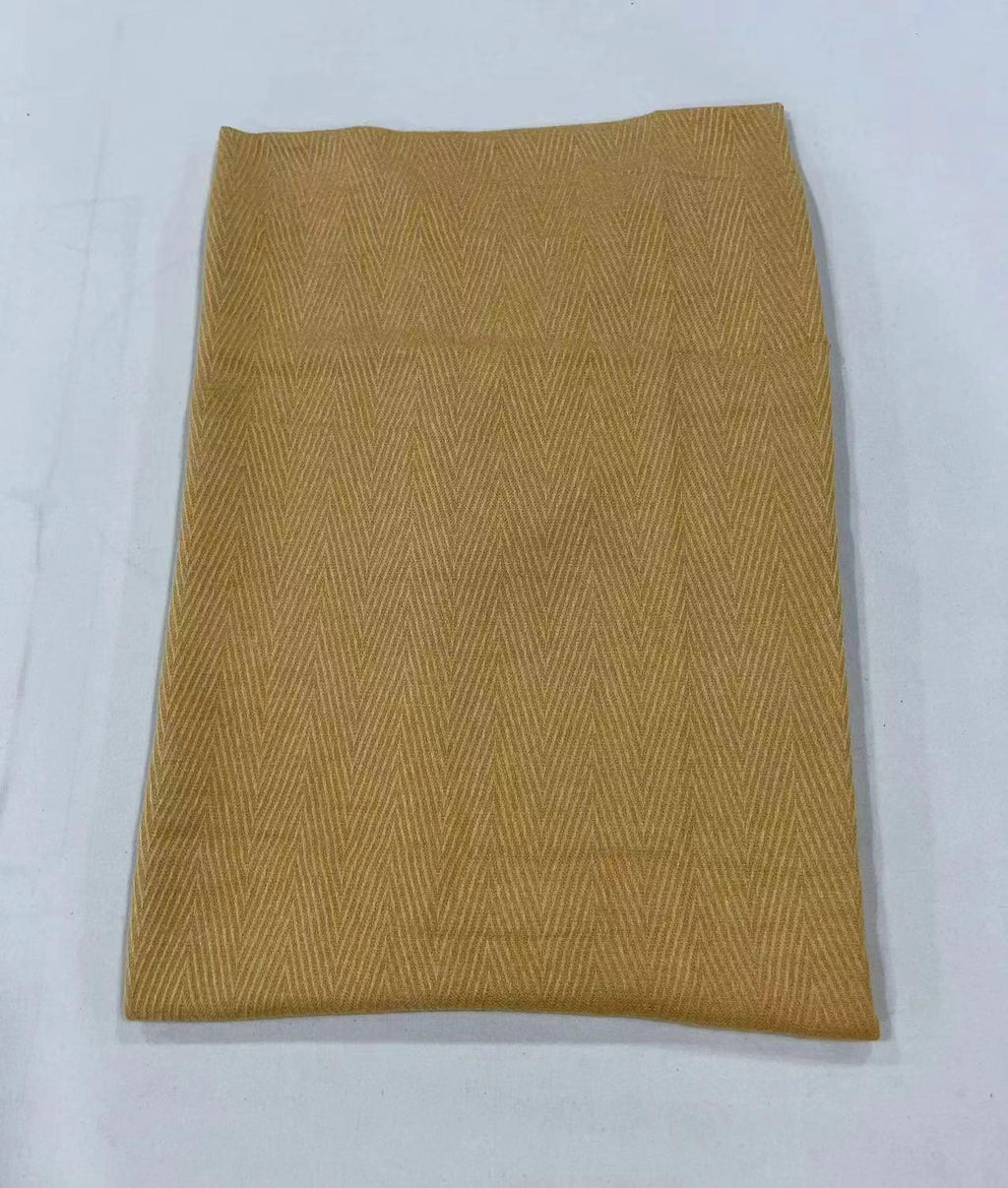 Herringbone Pattern Monochrome Artificial Cashmere Scarf Women's Simple Casual Style Tassel Warm Shawl - DanaFashionstore