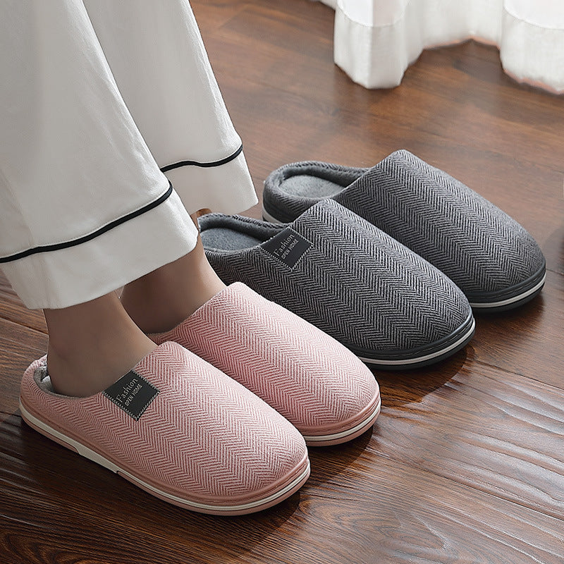 Low-heeled Warm Confinement Suede Slippers