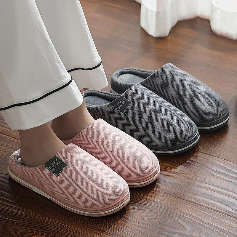 Low-heeled Warm Confinement Suede Slippers - DanaFashionstore