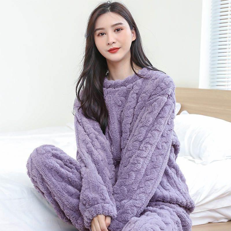 Loose Jacquard Warm Suit Warm Home Clothes - DanaFashionstore