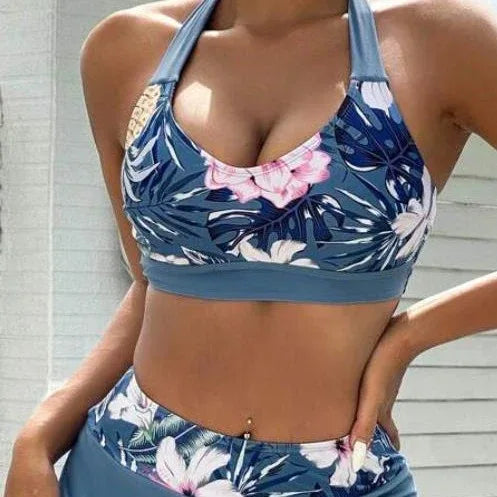 Sexy Lace-up Bikini Three-piece Women's Split - DanaFashionstore