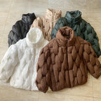 Plus Size Woven Twisted Down Cotton-Padded Jacket 2026 - Winter Coat - DanaFashionstore