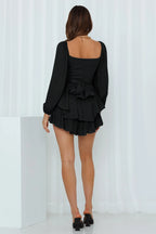 Women Jumpsuit Short Puff Sleeve Fashion Ruffle Shorts - DanaFashionstore