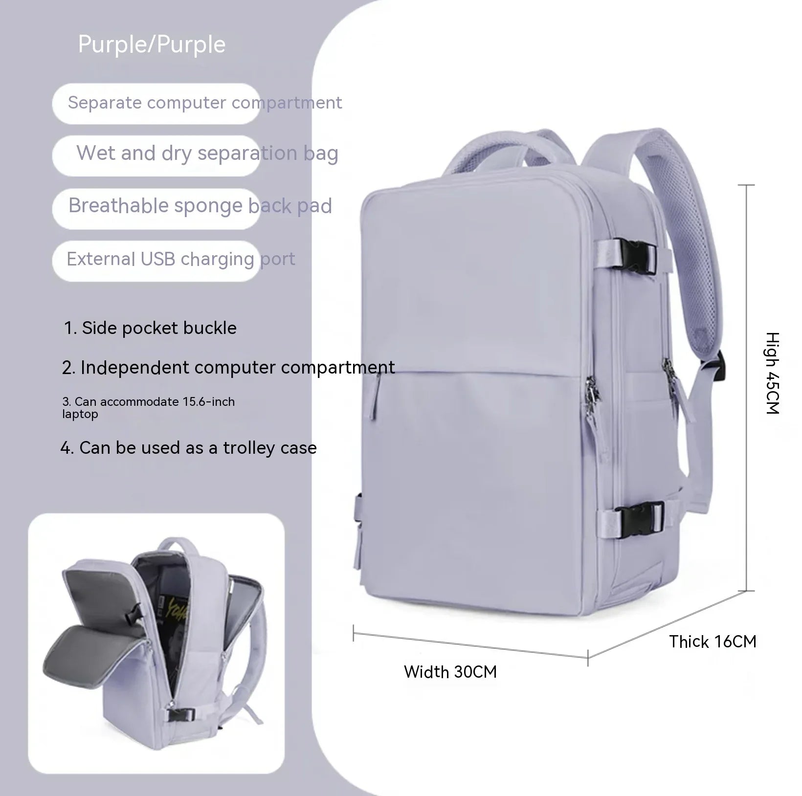 Large Capacity Multifunctional Travel Waterproof Mummy Backpack - DanaFashionstore