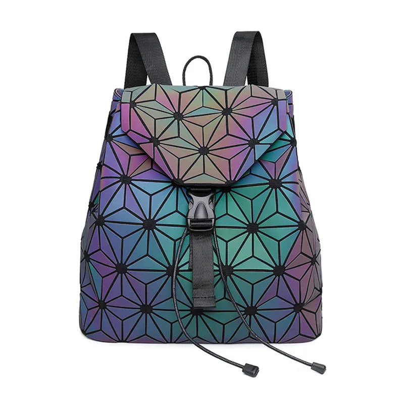 New Colorful Ladies Geometric Diamond Backpack - DanaFashionstore