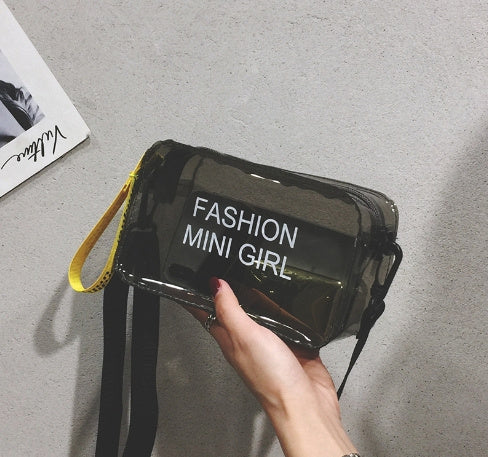 Transparent Square Fashion Trend Jelly Single Shoulder Diagonal Cross Bag - Dana Fashion