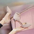 French High Heels Wedding Shoes Design Sense Dignified Goddess - DanaFashionstore