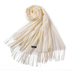 Women's Cashmere Warm Red Annual Meeting Scarf - DanaFashionstore