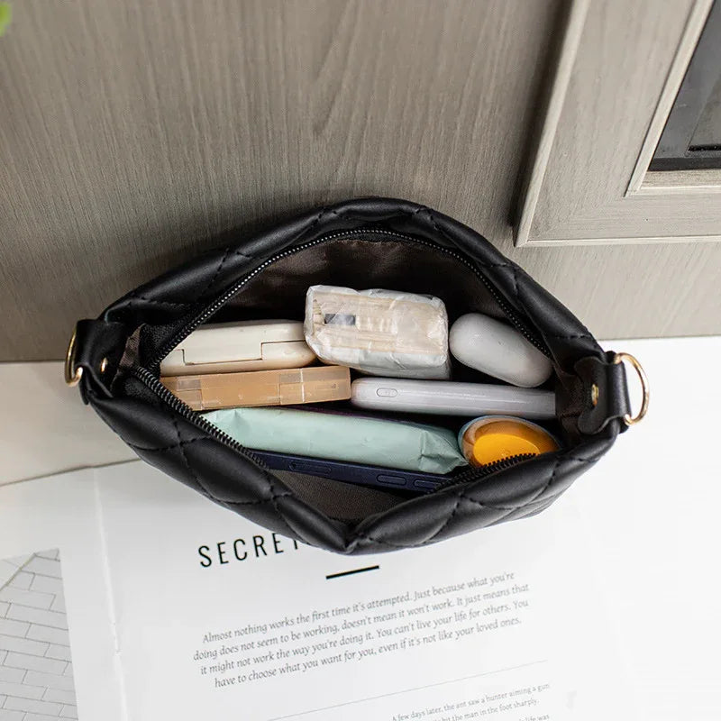 Small Messenger Bag For Women Trend Lingge Embroidery Female Shoulder Bags Fashion Chain Ladies Crossbody Purse - DanaFashionstore