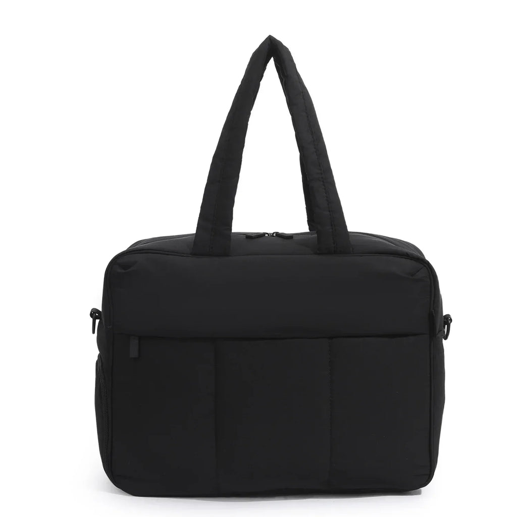 Down Handbags Winter Travel Duffle Bag With Shoes Compartment Portable Sports Yoga Gym Fitness Shoulder Bags For Weekender Overnight Tote Women - DanaFashionstore