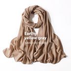 Pure Color Pearl Chiffon Scarf Headcloth Veil Chiffon Scarf - DanaFashionstore