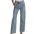 Women's High-end High Waist Straight Personalized Hot Girl High Street Trousers - DanaFashionstore