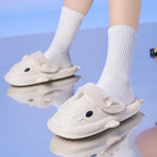 Winter Shark Shoes House Slippers With Button EVA Couple Slippers - DanaFashionstore