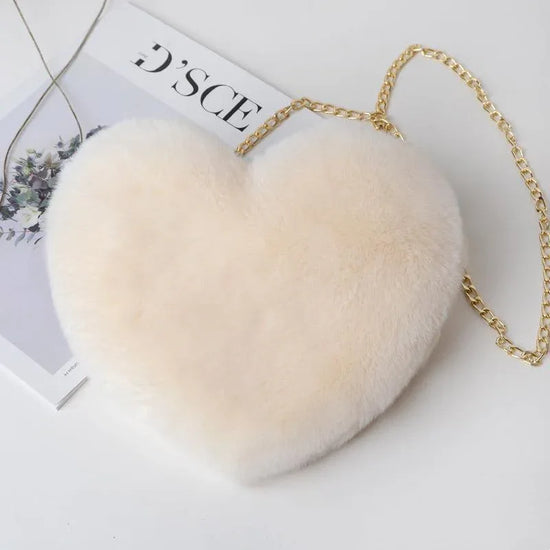 Love Bags For Women Plush Chain Shoulder Bags Valentine's Day Party Bag - DanaFashionstore