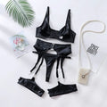 Lingerie Leather Patent Leather Seductive Set - DanaFashionstore