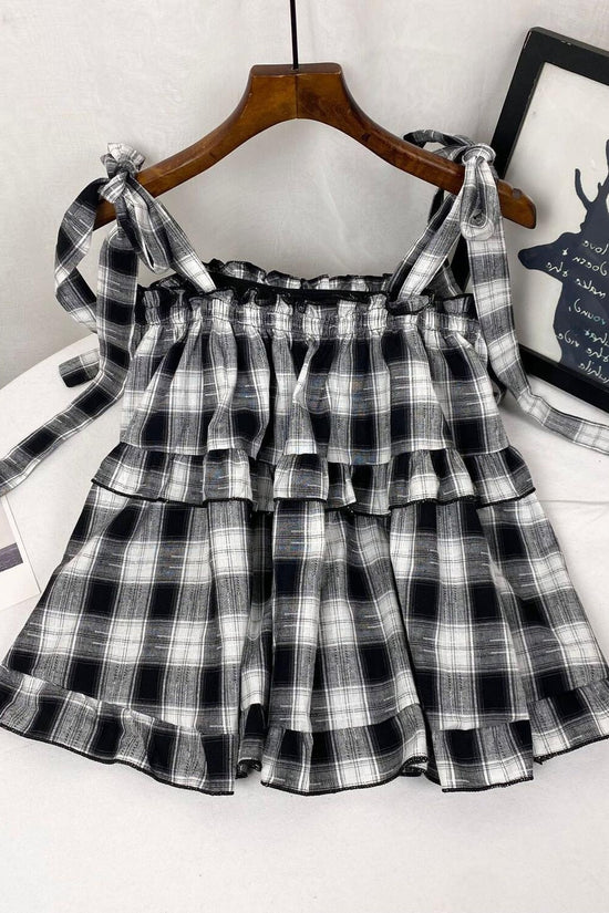 Sweet Girl Summer New Western Style Youthful-looking Ruffle Sleeveless Vest Women's Top