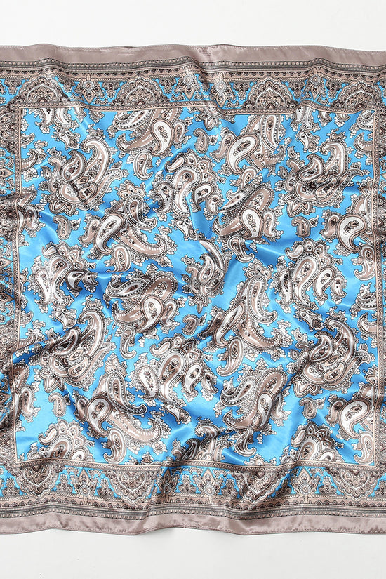 Paisley Printed 90 Square Scarf Retro Fashion Shawl