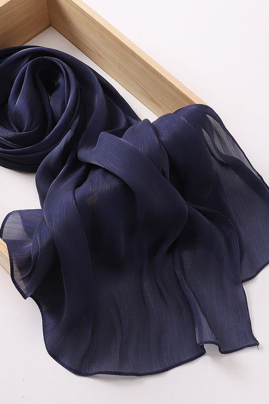 Breathable Cool Island Satin Smooth Silk Toe Scarf