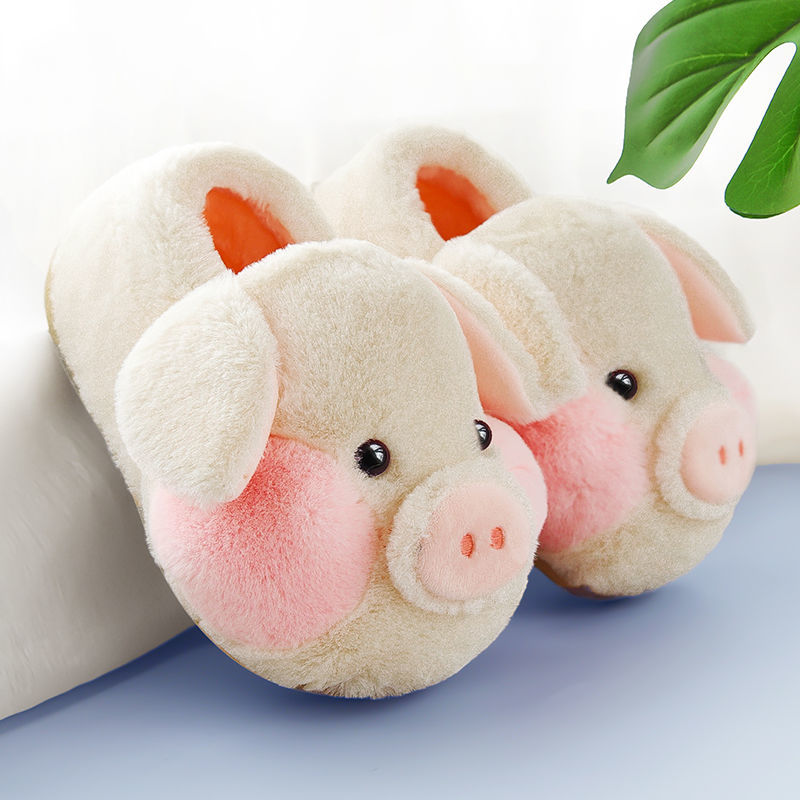 Non Slip Warm Lovers Cute Pig Slippers