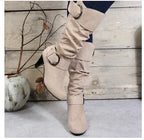 Belt buckle mid boots - DanaFashionstore