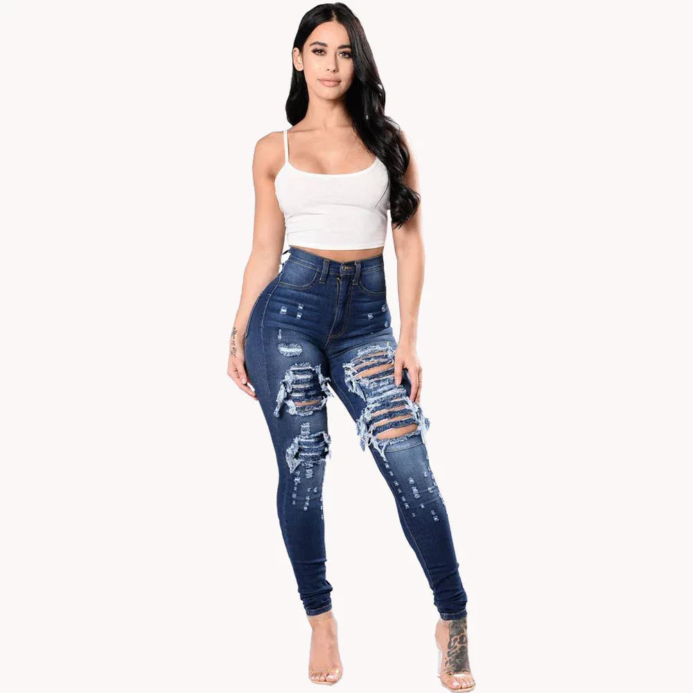 Ripped Jeans For Women Skinny Pants - DanaFashionstore