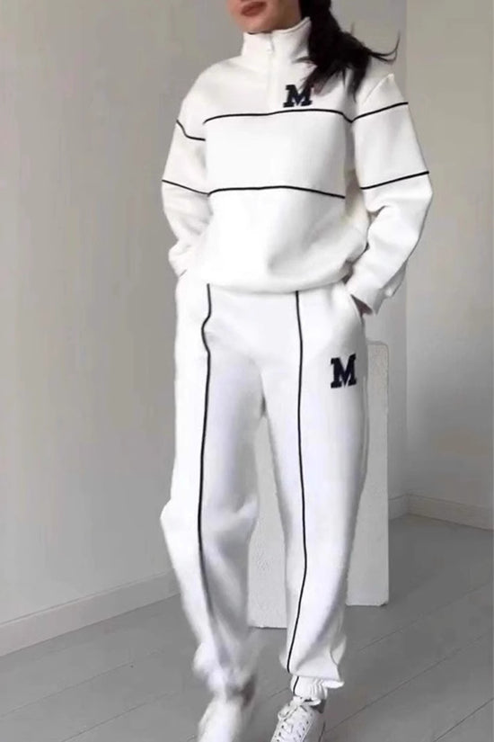 Womens 2 Piece Outfits Lounge Hoodless Pullover Sweatshirt Sweatsuit Sets Sweatshirt Baggy Fashion Sweatpants With Pockets