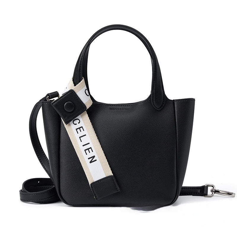 Cattlehide Leather Cross Body Bucket Bag - Dana Fashion